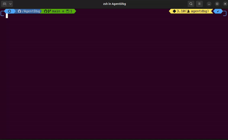 AgentDbg timeline UI preview